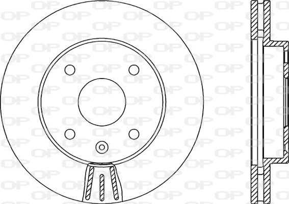 OPEN PARTS Тормозной диск BDA2144.20